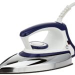 Bajaj Majesty DX-11 1000W Dry Iron with Advance Soleplate and Anti-bacterial German Coating Technology, White and Blue