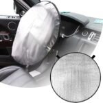 Steering Wheel Sun Shade Cover, 17.91 Inches Keep Cooling Steering Wheel Reflective Cover, Universal Automotive Sun Heat Insulation Steering Wheel Cover, Car Accessories