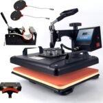 Heat Press Machine 5 in 1,12×15 inch Swing Away Heat Press for Sublimation, T Shirt Pressing Machine Multifunction, Heat Press Transfer Machine Combo for T-Shirt Hat Cap Mug Plate Cap