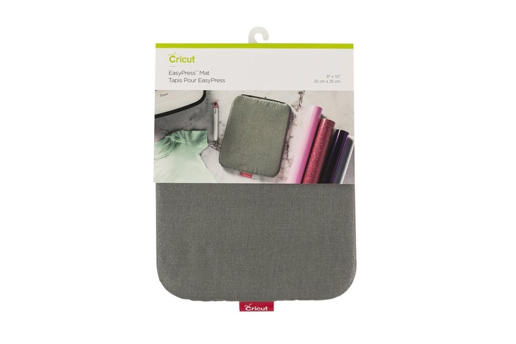 Cricut EasyPress Mat (8″ x 10″), Protective Resistant Mat for Heat Press Machines, HTV and Iron On Projects, Heat Press Mat, Compatible with EasyPress 2 Machine,Gray