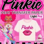 Pinkie Heat Transfer Paper Iron on for T-Shirts for Dark & Light Fabrics Printable Heat Transfer Vinyl for Inkjet Printer L2-10