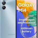 Samsung Galaxy M14 4G (Arctic Blue,4GB,64GB) | 50MP Triple Cam | 5000mAh Battery | Snapdragon 680 Processor | 2 Gen. OS Upgrade & 4 Year Security Update | 8GB RAM with RAM Plus | Without Charger