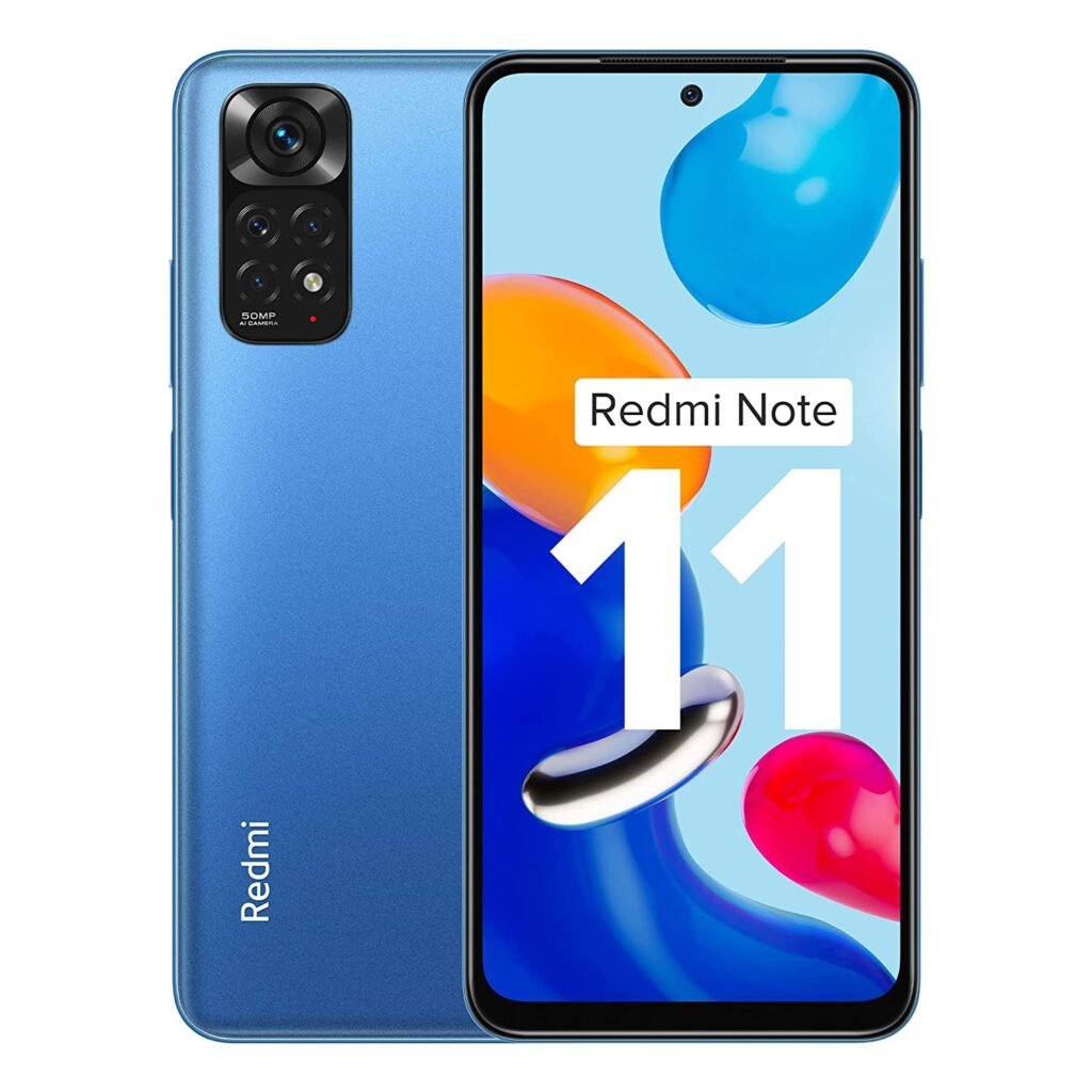 (Refurbished) Redmi Note 11 (Horizon Blue, 4GB RAM, 64GB Storage)|90Hz FHD+ AMOLED Display | Qualcomm® Snapdragon™ 680-6nm | Alexa Built-in