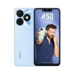 itel A50|6.6″ HD+ Display with Dynamic Bar| 4GB RAM +64GB ROM, Upto 12GB RAM with Memory Fusion|Octacore Processor|8MP AI Dual Rear Cam|5000 mAh Battery | Cyan Blue