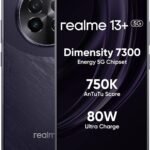 realme 13+ 5G (Dark Purple, 8GB RAM, 128GB Storage) | Expandable Upto 2TB | Up to 18GB Dynamic RAM | 50MP AI Dual Camera | 6.67″ AMOLED Display | 80W Ultra Charging DAK | Dimensity 7300E Processor